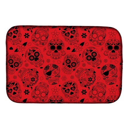 Carolines Treasures Day of the Dead Orange Dish Drying Mat BB5119DDM
